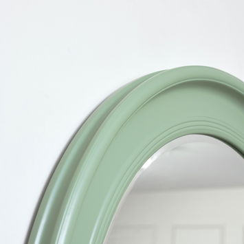 Large Round Sage Green Wall Mirror 80cm x 80cm