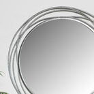 Large Round Silver Swirl Mirror 92cm x 92cm