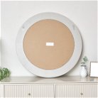 Large Round Taupe Grey Wall Mirror 80cm x 80cm