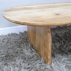 Large Round Wooden Coffee Table