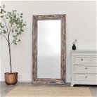 Large Rustic Wooden Wall/Leaner Mirror 158cm x 78cm 
