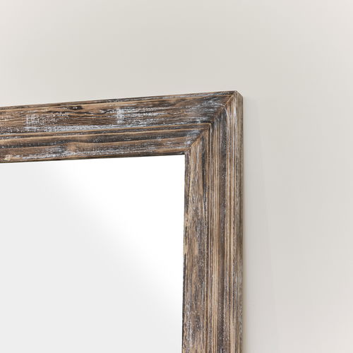 Large Rustic Wooden Wall/Leaner Mirror 158cm x 78cm 