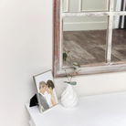 Large Rustic Wooden Window Wall Mirror 140cm x 100cm