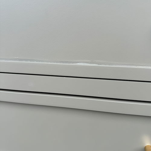 Large Scalloped 3 Drawer Chest of Drawers - Staunton Taupe Range - Damaged Seconds