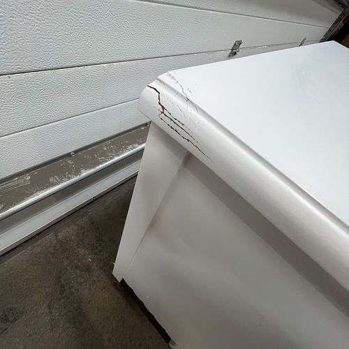 Large Scalloped 3 Drawer Chest of Drawers - Staunton White Range - DAMAGED SECONDS