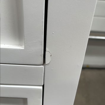 Large Scalloped 3 Drawer Chest of Drawers - Staunton White Range