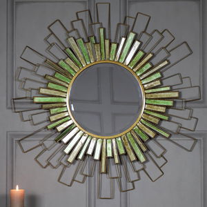 Large Sunburst Bevelled Wall Mirror 90cm x 90cm