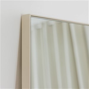 Large Taupe Thin Framed Leaner Mirror 80cm x 180cm