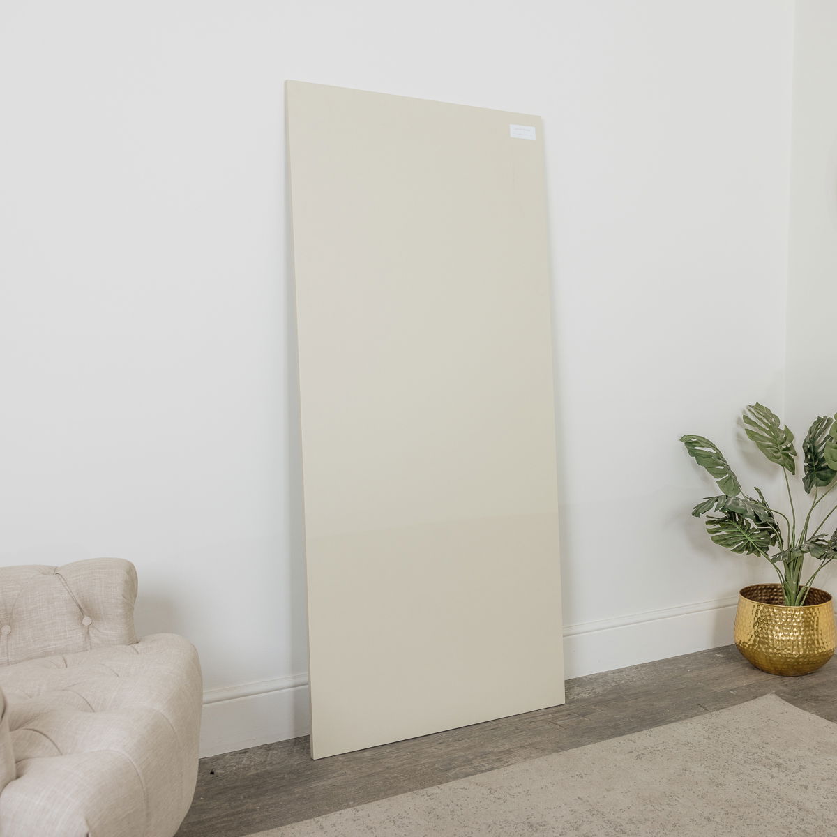 Large Taupe Thin Framed Leaner Mirror 80cm x 180cm Melody Maison
