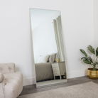 Large Taupe Thin Framed Leaner Mirror 80cm x 180cm