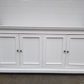 Large White 4 Door Sideboard - Daventry White Range