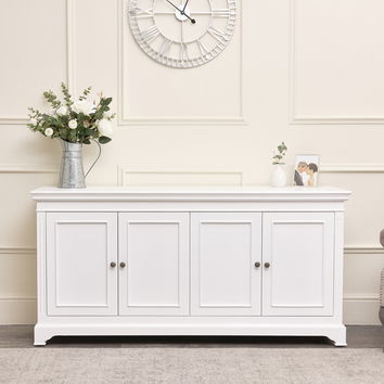 Large White 4 Door Sideboard - Daventry White Range