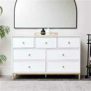 Large 7 Drawer Chest of Drawers - Aisby White Range