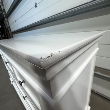 Large White 7 Drawer Chest of Drawers - Daventry White Range