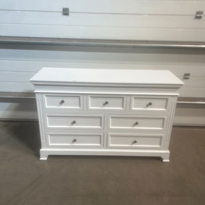 Large White 7 Drawer Chest of Drawers - Daventry White Range - Damaged Second
