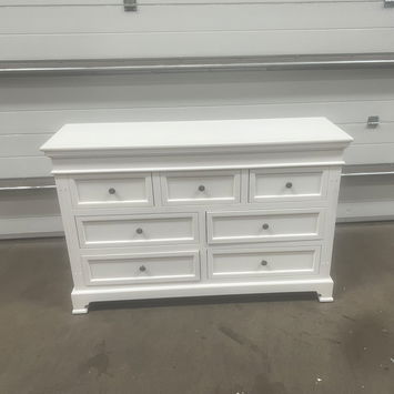 Large White 7 Drawer Chest of Drawers - Daventry White Range