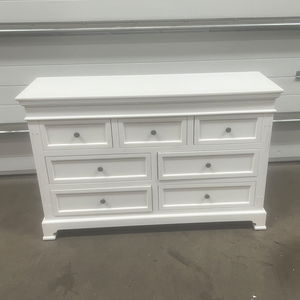 Large White 7 Drawer Chest of Drawers - Daventry White Range - DAMAGED SECONDS