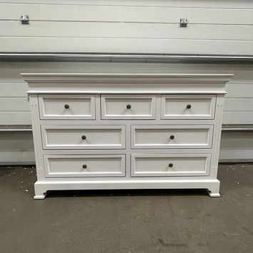 Large White 7 Drawer Chest of Drawers - Daventry White Range