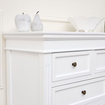 Large White 7 Drawer Chest of Drawers - Daventry White Range