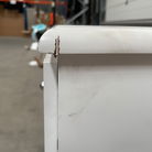 Large White Mirrored Lattice Chest of Drawers - Sabrina White Range