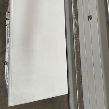 Large White Mirrored Lattice Chest of Drawers - Sabrina White Range