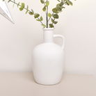 Large White Porcelain Jug Vase - 26cm