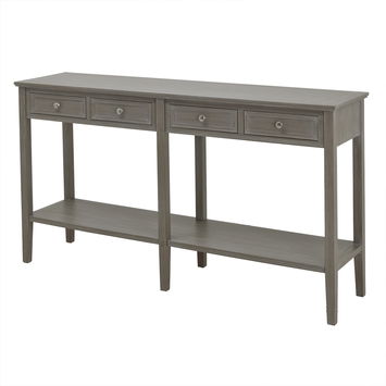 Large Wooden 4 Drawer Console Table/Sideboard