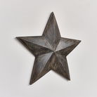 Large Wooden Black Wall Star Decoration