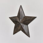Large Wooden Black Wall Star Decoration