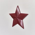 Large Wooden Deep Red Wall Star Decoration