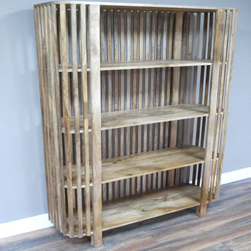 Large Wooden Display Shelf Unit / Bookcase 180cm