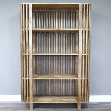 Large Wooden Display Shelf Unit / Bookcase 180cm