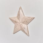 Large Wooden Distressed Pink Wall Star Decoration