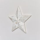 Large Wooden Distressed White Wall Star Decoration