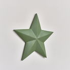 Large Wooden Green Wall Star Decoration