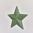 Large Wooden Green Wall Star Decoration