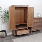 Large Wooden Wardrobe - Hessian Range 