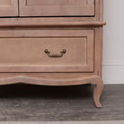 Large Wooden Wardrobe, Wooden 4 Drawer Chest Of Drawers & Pair of Wooden 3 Drawer Bedside Table - Hessian Range