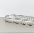 Long Silver Oval Vintage Tray