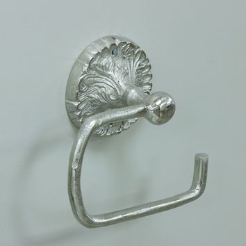 Luxe Silver Toilet Roll Holder 17cm x 16cm