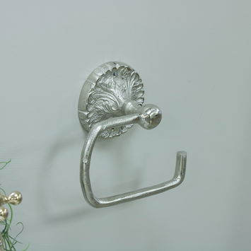 Luxe Silver Toilet Roll Holder 17cm x 16cm