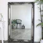 Luxurious Silver Ornate Wall/Leaner Mirror 100x150cm