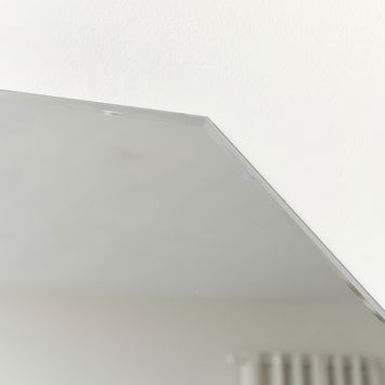 Ornate Octagon Frameless Bevelled Wall Mirror 60cm x 60cm