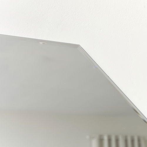 Ornate Octagon Frameless Bevelled Wall Mirror 60cm x 60cm 