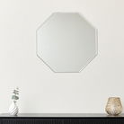 Ornate Octagon Frameless Bevelled Wall Mirror 60cm x 60cm