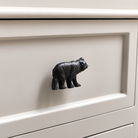 Matte Black Bear Drawer Knob 