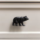 Matte Black Bear Drawer Knob 