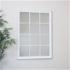 Large Matte White Window Mirror 130cm x 95cm