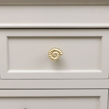 Gold Fossil Drawer Knob