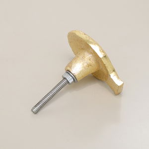 Gold Scallop Sea Shell Drawer Knob